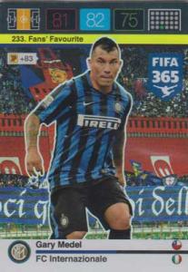 Fans Favourite, 2015-16 Adrenalyn FIFA 365 #233 Gary Medel