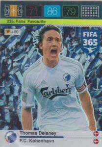 Fans Favourite, 2015-16 Adrenalyn FIFA 365 #235 Thomas Delaney