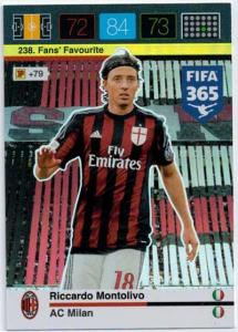 Fans Favourite, 2015-16 Adrenalyn FIFA 365 #238 Riccardo Montolivo