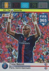 Fans Favourite, 2015-16 Adrenalyn FIFA 365 #241 Blaise Matuidi