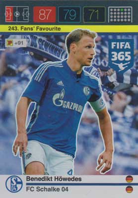 Fans Favourite, 2015-16 Adrenalyn FIFA 365 #243 Benedikt Howedes