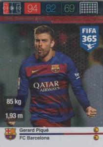 Defensive Rock, 2015-16 Adrenalyn FIFA 365 #246 Gerard Pique