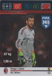 Defensive Rock, 2015-16 Adrenalyn FIFA 365 #254 Diego Lopez