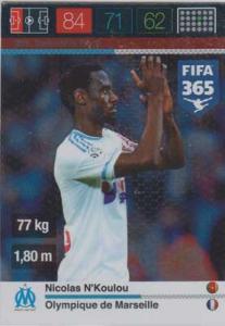 Defensive Rock, 2015-16 Adrenalyn FIFA 365 #255 Nicolas N Koulou