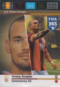 Game Changer, 2015-16 Adrenalyn FIFA 365 #274 Wesley Sneijder