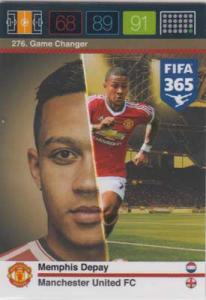 Game Changer, 2015-16 Adrenalyn FIFA 365 #276 Memphis Depay