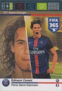 Game Changer, 2015-16 Adrenalyn FIFA 365 #277 Edinson Cavani