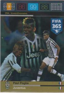 Inventiveness, 2015-16 Adrenalyn FIFA 365 #294 Paul Pogba