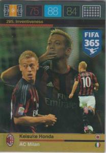 Inventiveness, 2015-16 Adrenalyn FIFA 365 #295 Keisuke Honda