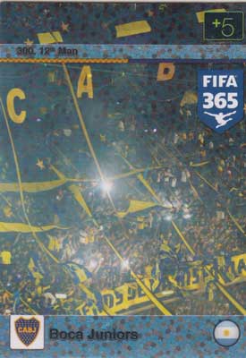 12th Man, 2015-16 Adrenalyn FIFA 365 #300 Boca Juniors
