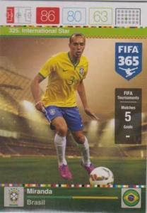 International Star, 2015-16 Adrenalyn FIFA 365 #325 Miranda