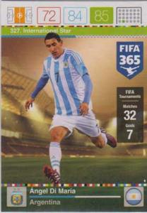 International Star, 2015-16 Adrenalyn FIFA 365 #327 Angel Di Maria