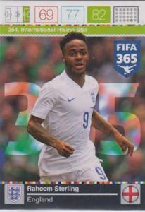 International Rising Star, 2015-16 Adrenalyn FIFA 365 #354 Raheem Sterling