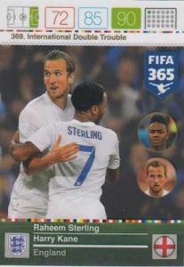 International Double Trouble, 2015-16 Adrenalyn FIFA 365 #369 Raheem Sterling / Harry Kane
