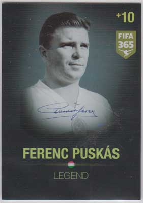 Legend, 2015-16 Adrenalyn FIFA 365 #374 Ferenc Puskas