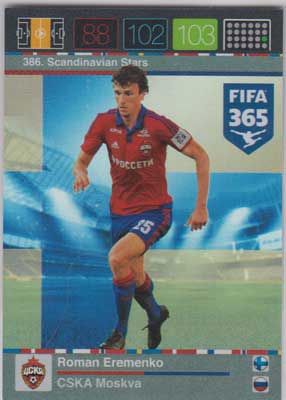 Scandinavian Star, 2015-16 Adrenalyn FIFA 365 #386 Roman Eremenko