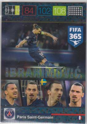 Ibracadabra, 2015-16 Adrenalyn FIFA 365 #388 Zlatan Ibrahimovic