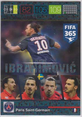 Ibracadabra, 2015-16 Adrenalyn FIFA 365 #390 Zlatan Ibrahimovic