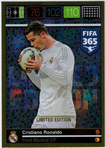 Limited Edition, 2015-16 Adrenalyn FIFA 365 Cristiano Ronaldo