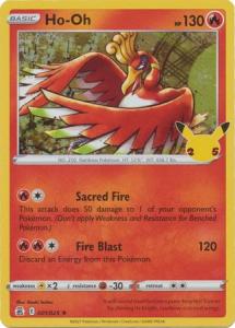 Celebrations - Ho-Oh - 1/25 - Holo Rare