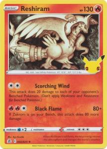 Celebrations - Reshiram - 2/25 - Holo Rare