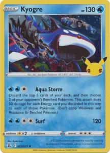 Celebrations - Kyogre - 3/25 - Holo Rare