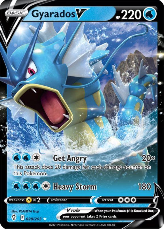 SWSH7 - Evolving Skies - 028/203 - Gyarados V – Rare