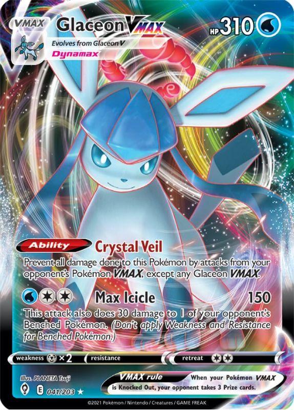 SWSH7 - Evolving Skies - 041/203 - Glaceon VMAX – Rare