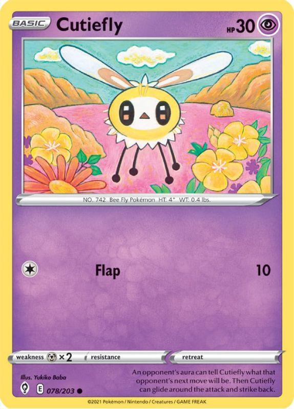 SWSH7 - Evolving Skies - 078/203 - Cutiefly - Common