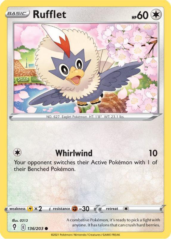 SWSH7 - Evolving Skies - 136/203 - Rufflet - Common