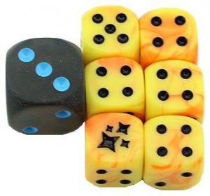 S&M Hidden Fates Dice set of 6 Plus Bonus Dice (Från Elite Trainer Box)