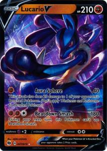 Pokemon Champion's Path - Lucario V - 027/073 - Ultra Rare