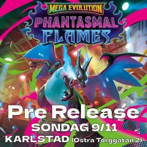 Pokémon - Pre Release Phantasmal Flames SÖNDAG 9/11 i KARLSTAD (Östra Torggatan 2)