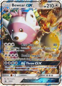 JUMBO, Sun & Moon Promo Cards, Bewear GX - SM34 - JUMBO (Large card)