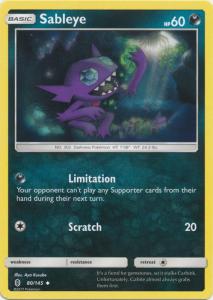 SM Guardians Rising, Sableye - 80/145 - Uncommon