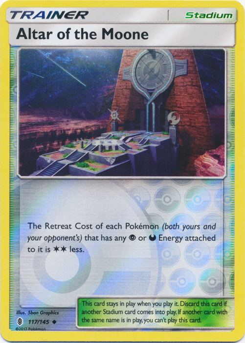 SM Guardians Rising, Altar of the Moone - 117/145 - Uncommon Reverse Holo
