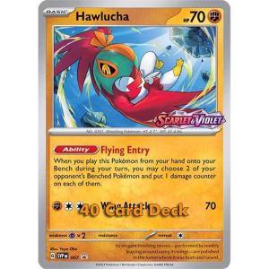 Pokemon, SEALED Build & Battle Scarlet & Violet (SV1) 40-korts lek med Hawlucha [SVP007]