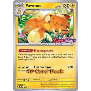 Pokemon, SEALED Build & Battle Scarlet & Violet (SV1) 40-korts lek med Pawmot [SVP006]