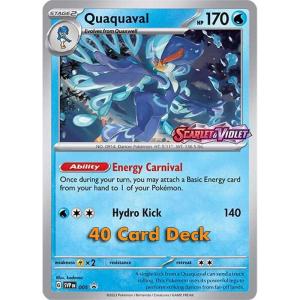 Pokemon, SEALED Build & Battle Scarlet & Violet (SV1) 40-korts lek med Quaquaval [SVP005]