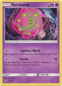 SM Ultra Prism Spiritomb 053/156  Uncommon