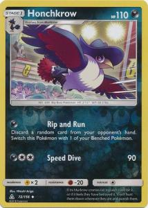 SM Ultra Prism Honchkrow 072/156 Reverse Uncommon