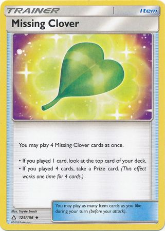SM Ultra Prism Missing Clover 129/156  Uncommon