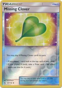 SM Ultra Prism Missing Clover 129/156 Reverse Uncommon