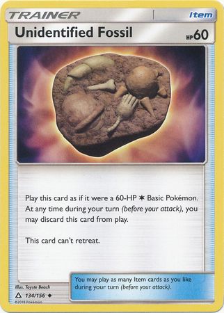 SM Ultra Prism Unidentified Fossil 134/156  Uncommon