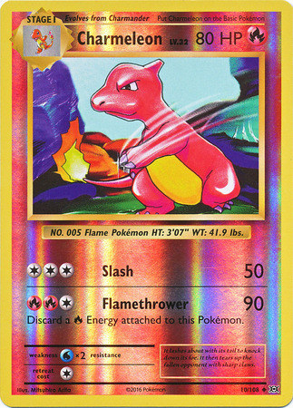 XY12 Evolutions, Charmeleon - 10/108 - Uncommon Reverse Holo