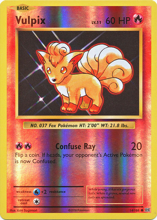 XY12 Evolutions, Vulpix - 14/108 - Common Reverse Holo