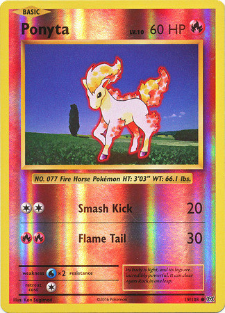 XY12 Evolutions, Ponyta - 19/108 - Common Reverse Holo