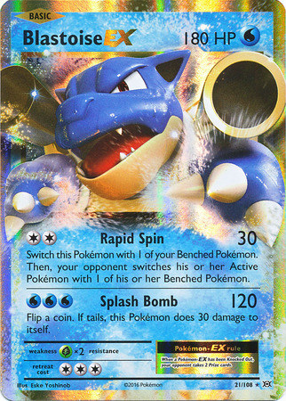 XY12 Evolutions, Blastoise EX - 21/108 - Ultra Rare