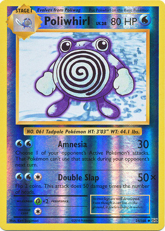 XY12 Evolutions, Poliwhirl - 24/108 - Uncommon Reverse Holo