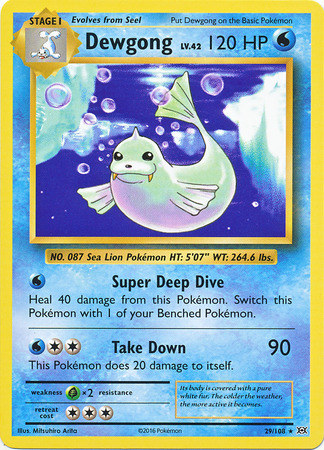 XY12 Evolutions, Dewgong - 29/108 - Rare